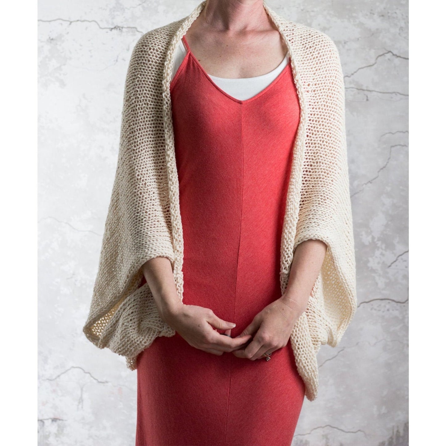 KNITTING PATTERN Beginner Summer Shrug